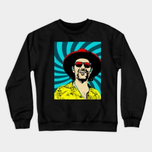 Popart Men Hat Glasses Crewneck Sweatshirt